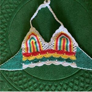 Colorful Crochet Crop Top